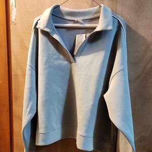 All in Motion Light Green Crop Sweatshirt